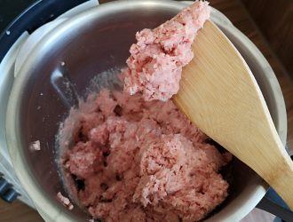 Hackfleisch sehr fein feines Hackfleisch